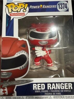 Funko Pop! Television Power Rangers Red Ranger Vinyl Figure - Red, White, Black